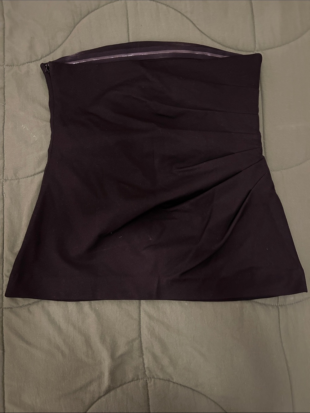 Strapless Ruched top- black - Picture 3 of 3